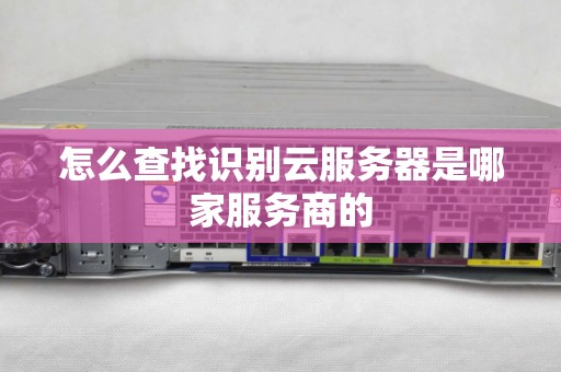 怎么查找识别云服务器是哪家服务商的