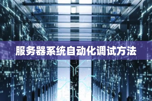 服务器系统自动化调试方法