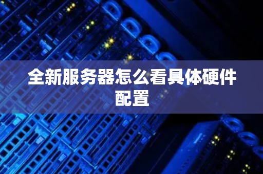 全新服务器怎么看具体硬件配置