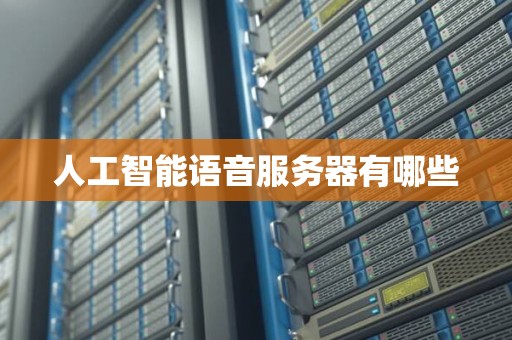 人工智能语音服务器有哪些