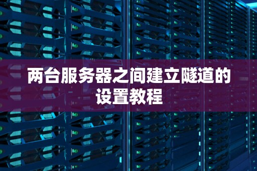 两台服务器之间建立隧道的设置教程