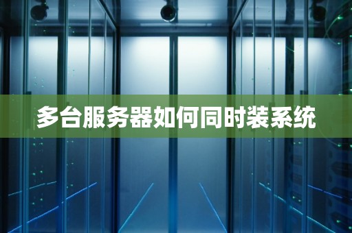 多台服务器如何同时装系统