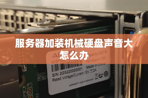服务器加装机械硬盘声音大怎么办