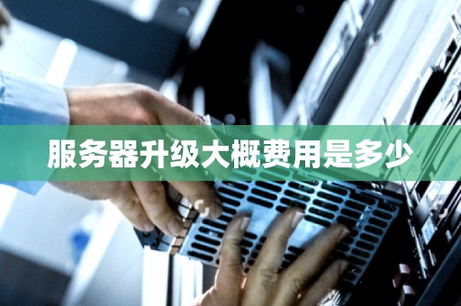 服务器升级大概费用是多少