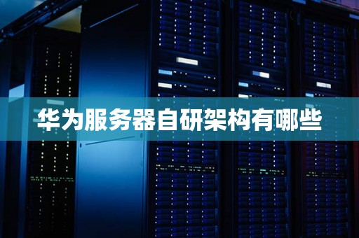 华为服务器自研架构有哪些