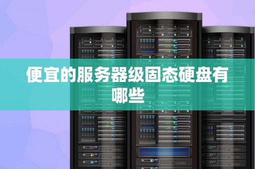 便宜的服务器级固态硬盘有哪些