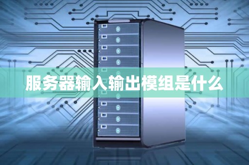 服务器输入输出模组是什么