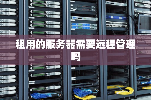 租用的服务器需要远程管理吗