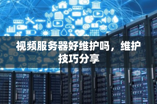 视频服务器好维护吗，维护技巧分享