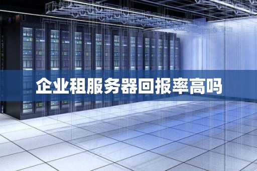 企业租服务器回报率高吗 企业租服务器回报率高吗