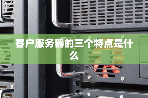 客户服务器的三个特点是什么