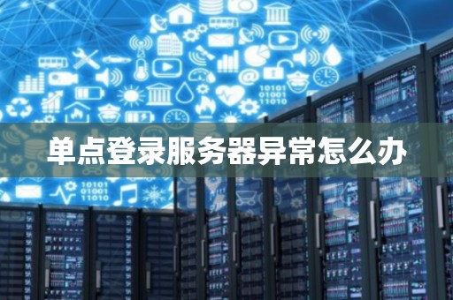 单点登录服务器异常怎么办