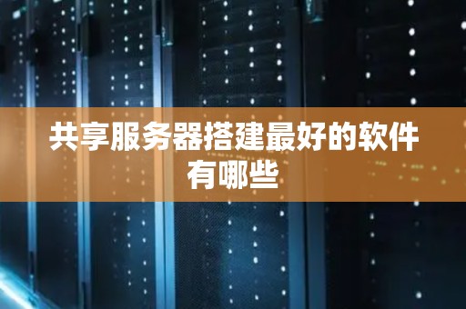 共享服务器搭建最好的软件有哪些