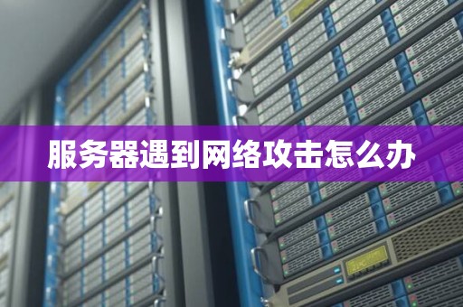 服务器遇到网络攻击怎么办