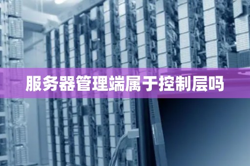 服务器管理端属于控制层吗