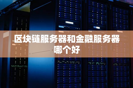 区块链服务器和金融服务器哪个好