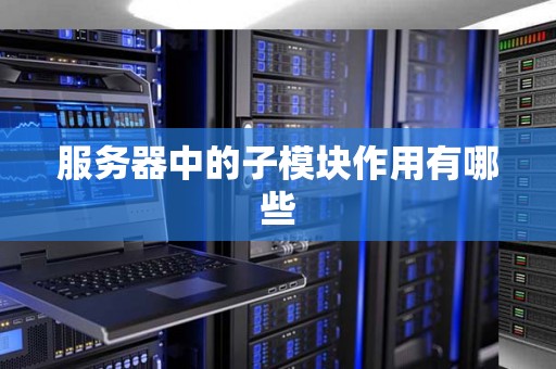 服务器中的子模块作用有哪些 服务器中的子模块作用有哪些