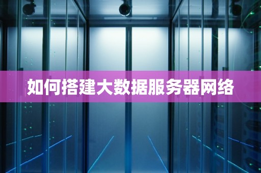 如何搭建大数据服务器网络