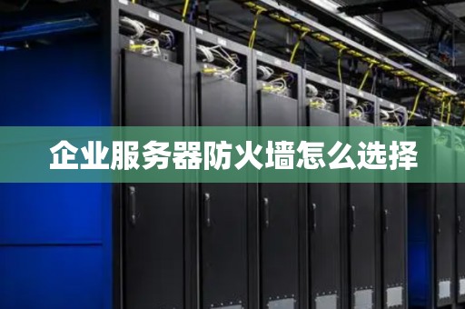 企业服务器防火墙怎么选择
