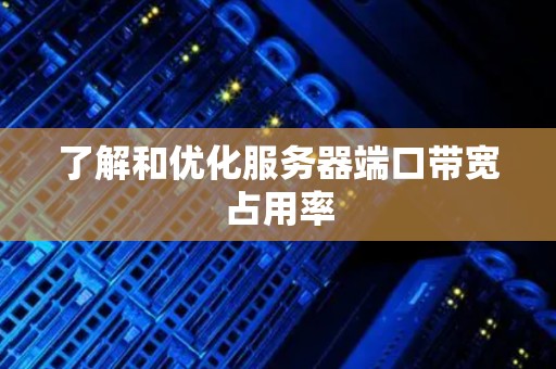 了解和优化服务器端口带宽占用率