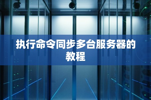 执行命令同步多台服务器的教程 执行命令同步多台服务器的教程