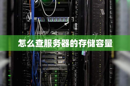 怎么查服务器的存储容量