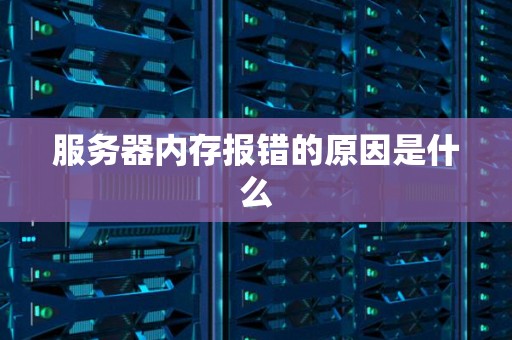 服务器内存报错的原因是什么