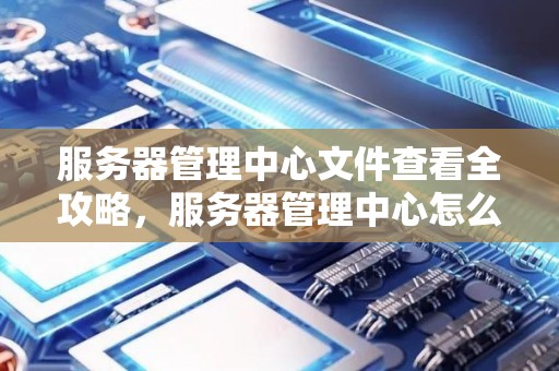 服务器管理中心文件查看全攻略，服务器管理中心怎么查文件
