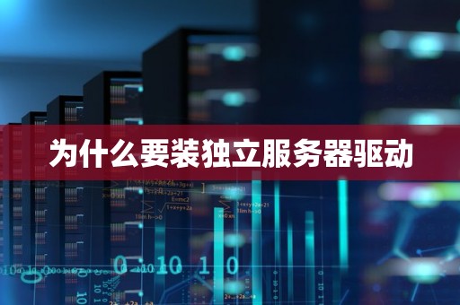 为什么要装独立服务器驱动