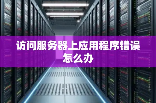 访问服务器上应用程序错误怎么办