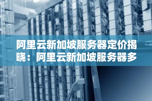 阿里云新加坡服务器定价揭晓：阿里云新加坡服务器多少钱
