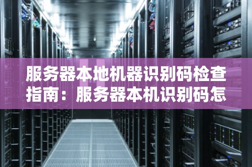 服务器本地机器识别码检查建议:服务器本机识别码怎么查 服务器本地机器识别码检查建议:服务器本机识别码怎么查