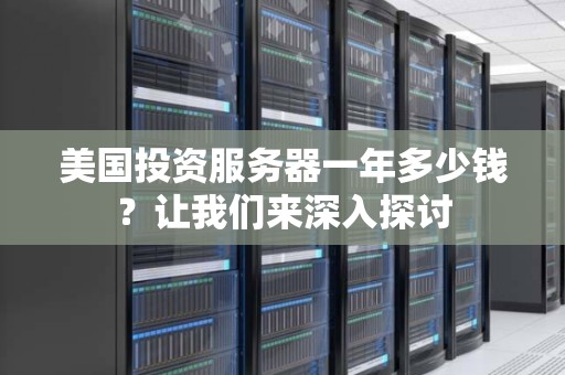 美国投资服务器一年多少钱？让我们来深入分析
