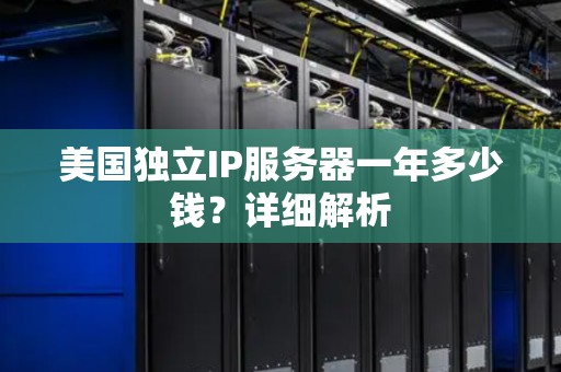 美国独立IP服务器一年多少钱？详细解析