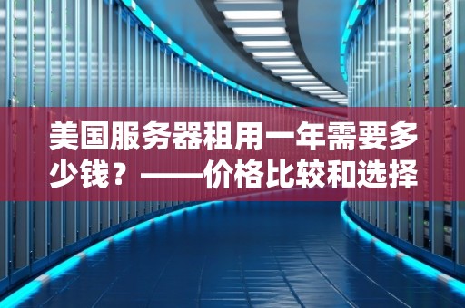 美国服务器租用一年需要多少钱？——价格比较和选择建议