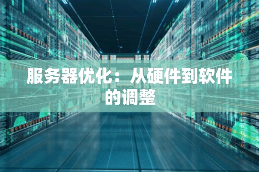 服务器优化：从硬件到软件的调整