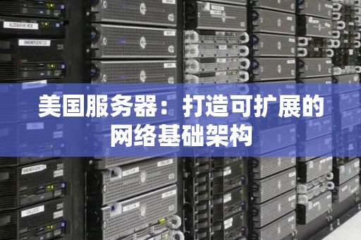 美国服务器：打造可扩展的网络基础架构