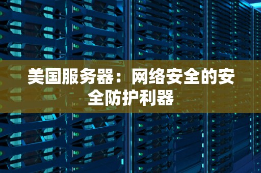 美国服务器：网络安全的安全防护利器