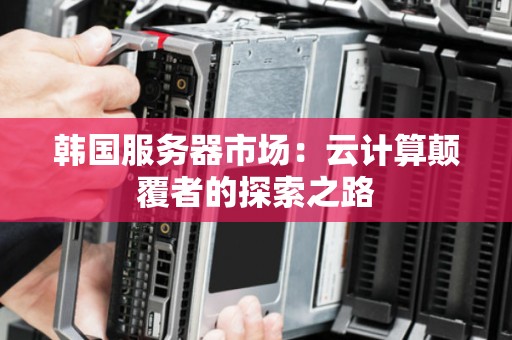 韩国服务器市场:云计算颠覆者的分析之路 韩国服务器市场:云计算颠覆者的分析之路