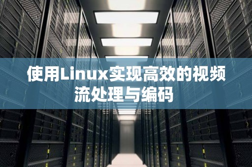 使用Linux实现高效的视频流处理与编码 