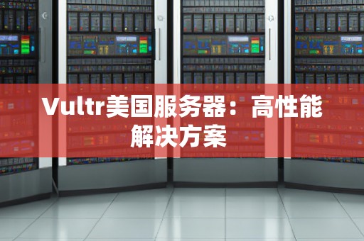 Vultr美国服务器：高性能解决方案 