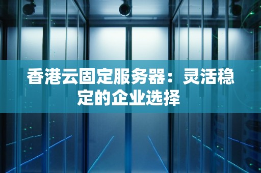 香港云固定服务器：灵活稳定的企业选择 