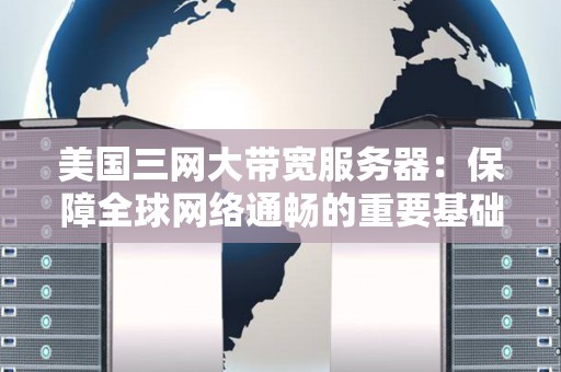 美国三网大带宽服务器:保障全球网络通畅的重要基础设施 美国三网大带宽服务器:保障全球网络通畅的重要基础设施